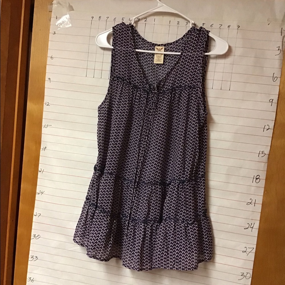 FADED GLORY - light weight summer tunic, sz M 8-10 - Picture 2 of 6